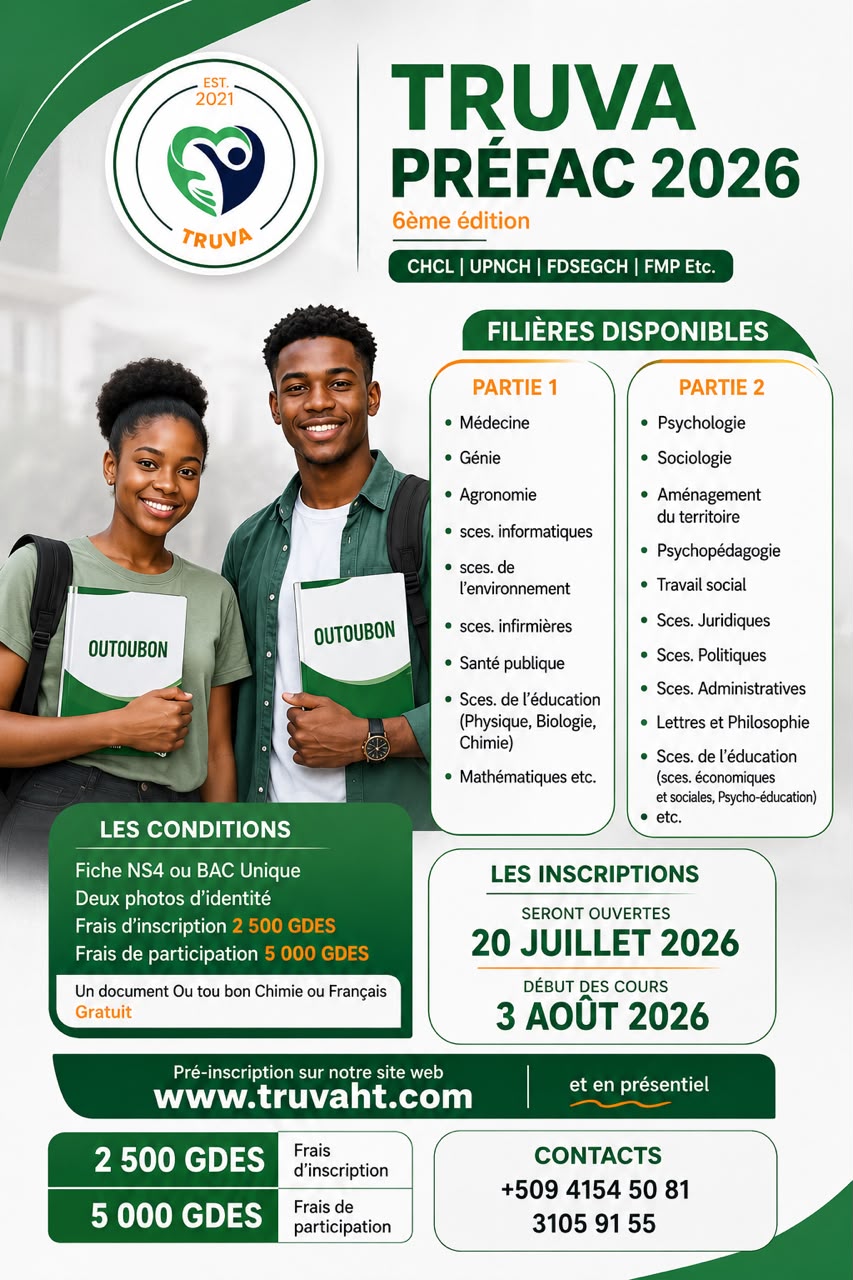 TRUVA PRÉFAC 2026 : Une opportunité pour bâtir votre avenir universitaire