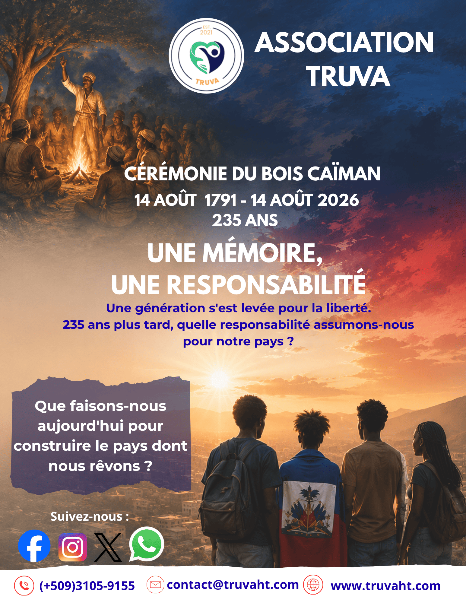 Bois-Caïman, 235 ans après : une mémoire à honorer, une responsabilité à assumer
